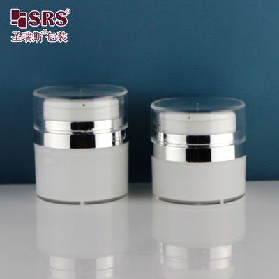 kopen 30 ml 50 ml lege Acryl Ronde Gezichtscrème Lotion Serum Elegante Cosmetische Airless Fles online manufacture