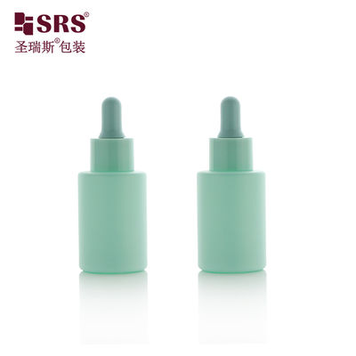 kopen Groothandel Aanpassing Verf Kleur Glas Ronde Gezichts Essence Luxe Dropper Fles 30ml online manufacture