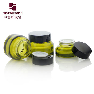 kopen 15 ml 30 ml 50 ml lege huidverzorging Verf Groene kleur Uniek ontwerp Cosmetische glazen pot 50g online manufacture
