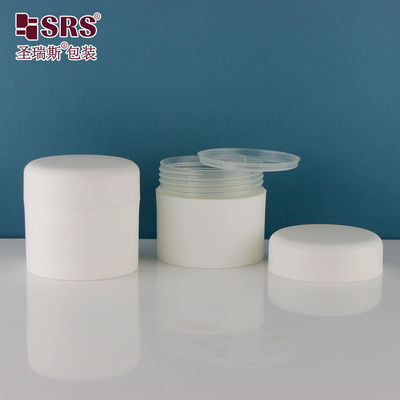 kopen lege dubbele wand matte gezichtscrème bevroren lippenbalsem pp plastic potten container met deksel cosmetische crème pot 200ml online manufacture
