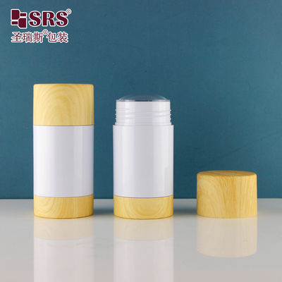 kopen Ronde vorm Aangepaste kleur Plastic Stick Flask Twist Up 50 ml Deodorant Container online manufacture