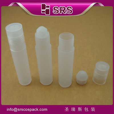 kopen plastic rol op fles RPP-10 ml met pp-dop en pp-bal, lipgloss container online manufacture