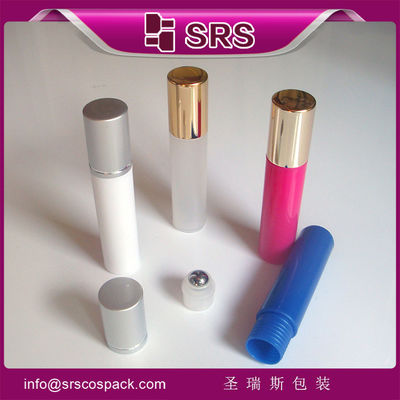 kopen SRS lege, gerecyclede plastic rolbalfles van 10 ml voor oogserum met aluminium schroefdop online manufacture
