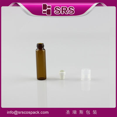 kopen SRS Bulk Wholesale 5 ml glazen cilinder amber rol op parfumfles met plastic crew cap online manufacture