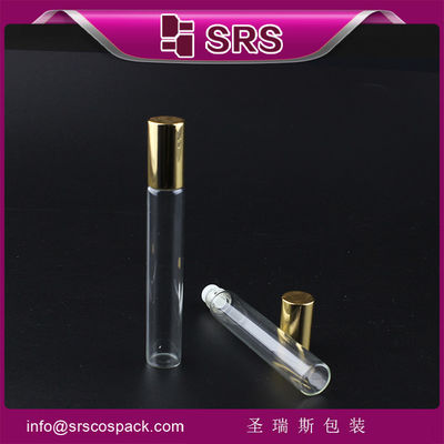 kopen SRS groothandel 100% zonder lek 10 ml glazen rol op fles met glanzend gouden aluminium dop online manufacture