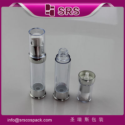 kopen SRS 2015 Nieuwste ontwerp plastic ronde transparante luxe lege 15ml 20ml 30ml serumfles online manufacture
