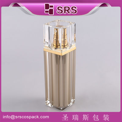 kopen SRS China Cosmetic Airless container Fabrikant lege vierkante vorm acryl lotion fles online manufacture