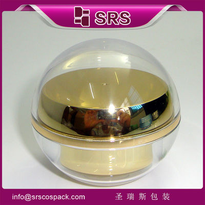 kopen Shangyu leverancier op verkoop bolvormige cosmetische pot met deksel online manufacture