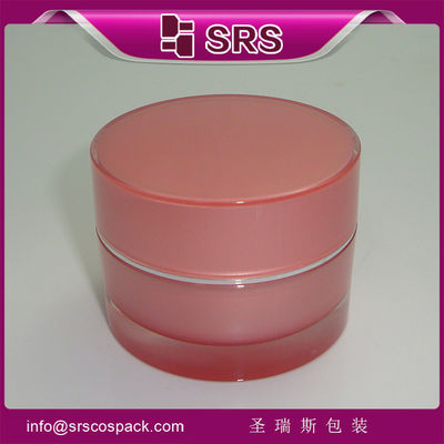 kopen SRS groothandel rond plastic lege acrylcontainer voor Koreaanse huidverzorgingsproducten online manufacture
