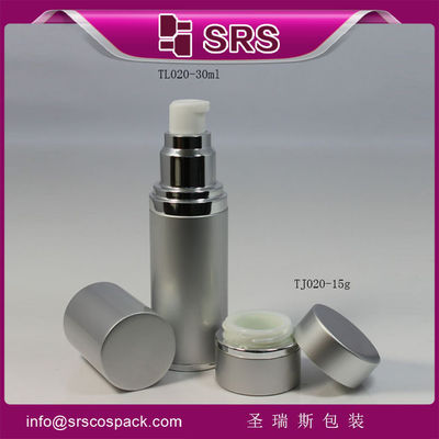 kopen SRS-fabrikant groothandel met aluminium ronde pot en lege luchtloze spuitfles voor cosmetica online manufacture