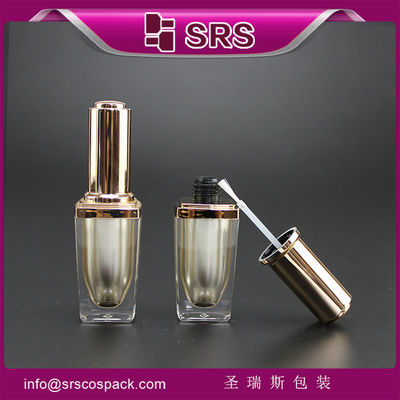 kopen SRS groothandel luxe lege vierkant 8 ml plastic nagellakfles met gouden borstelkap online manufacture