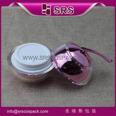 kopen Shengruisi Verpakking schattig acryl container J016 appelvormige cosmetische pot online manufacture