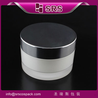 kopen luxe en hoge kwaliteit huidverzorgingscrème pot,J023 leverancier acryl ronde pot online manufacture