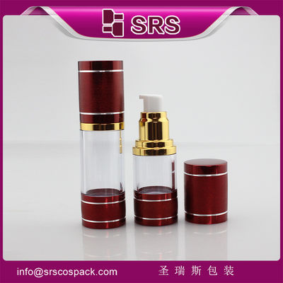 kopen China leverancier productie van rode aluminium luchtloze fles voor serum online manufacture