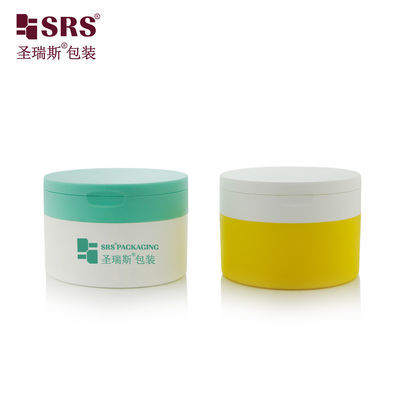 kopen 4 oz Plastic PP PCR Double Wall Customization Flip Cap Met Lepel Body Scrub Jar Container online manufacture