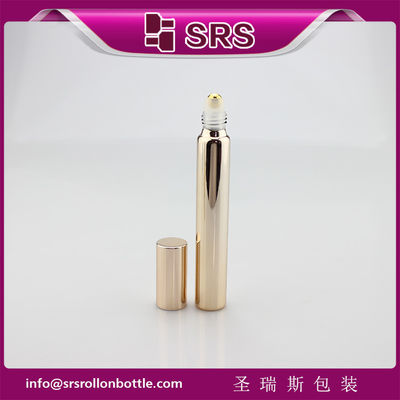 kopen 15 ml 17 mm metalen rozengoud glasfles met echte gouden bal en aluminium dop. online manufacture