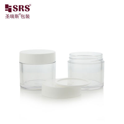 kopen 15g 30g 50g 70g 80g 100g Ronde vorm Persoonlijke kleur Gezichtscrème potten PET pot met plastic deksel online manufacture