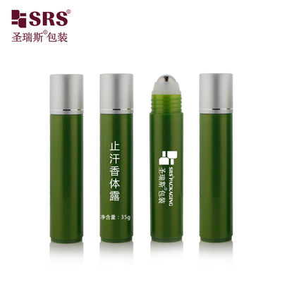 kopen PP PCR Recyclebare lege cosmetische verpakking Plastic ronde rolbal Groothandel 35 ml fles online manufacture