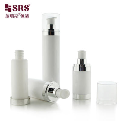 kopen 15 ml 30 ml 50 ml lege cosmetische verpakking Gezichtslotion pomp Verwisselbare witte luchtloze fles online manufacture