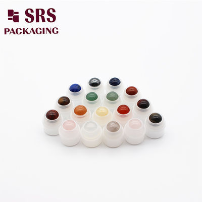 kopen ronde kleine kleurrijke halfedelstenen rolbal plastic houder met bal voor rolfles online manufacture