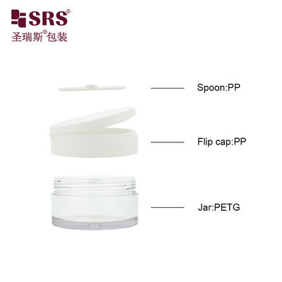 kopen PETG003 lege witte injectie aangepaste kleur 100g 120g 150g 200g 250g Flip Cap Plastic Jar met gratis monsters in voorraad kleur online manufacture