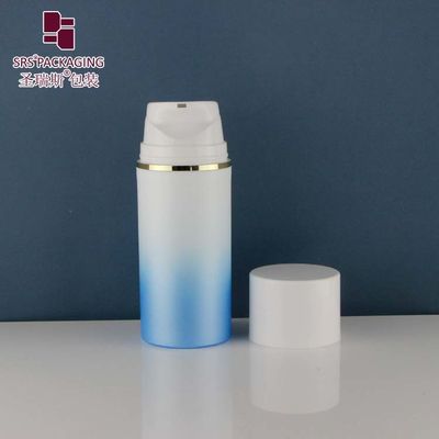kopen PA601 PP Ronde Populaire lege glanzende plastic luchtloze pompfles voor fundering lotion verpakking online manufacture