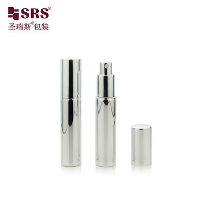 kopen BLPA 10ml glanzend zilver leeg rond glas met gemetalliseerde decoratie spuitpompfles voor geur online manufacture
