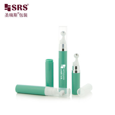 kopen A0035 7.5 ml 10 ml 15 ml Travel Pocket Size Plastic PP PCR Round Airless Pump Flasje Snap-on Design Roll On Serum Flasje online manufacture