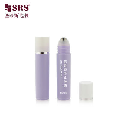 kopen RPP-30ml Injectie Paars Glanzend Mat Afgewerkt Wit Kap Met Stempel Zilveren Ring Stalen Bal Massage Haar Serum Rolf Fles online manufacture