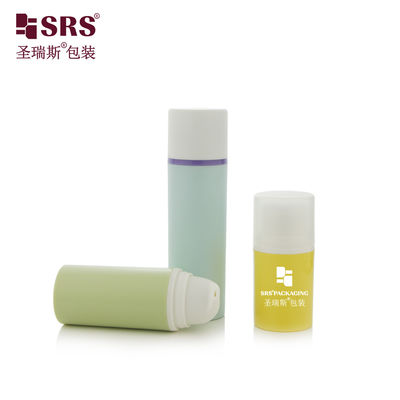 kopen PA0203 15 ml 30 ml 50 ml lege cosmetische verpakking injectie ronde aangepaste kleur PP PCR gerecycled luchtloze pompfles lotion online manufacture