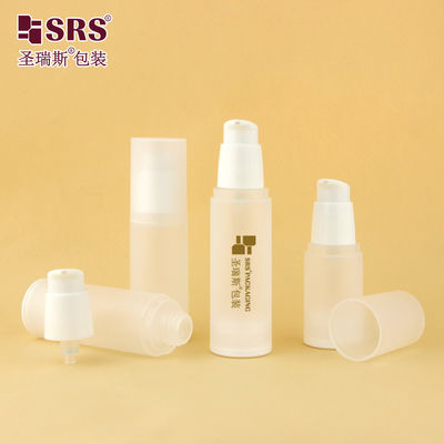 kopen PA0216 20ml 30ml 40ml 50ml PP Glanse Matte In Mold Plastic PP PCR Airless Flasje Met Lotion Pump Huidverzorging Verpakking online manufacture