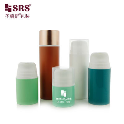 kopen PA609 Snap On Type Pump PP PCR Recycled Material Airless Lotion Flasje Verpakking Aanpassing voor huidverzorgingsserumreiniger online manufacture