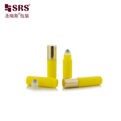 kopen RPA-2ml Injectie Custom Geel Mat Finished Plastic PP PCR Recycled Parfumsample Roll On Flasch online manufacture