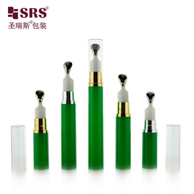 kopen A0031B 5 ml 10 ml 12 ml 15 ml lege luchtloze pompfles met metaal zink kop applicator maatwerk ooggel verpakking online manufacture