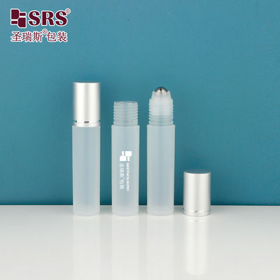 kopen RPA-10ML Duidelijke matte halfdoorzichtige PP ronde fles met massagekop met metalen bal online manufacture