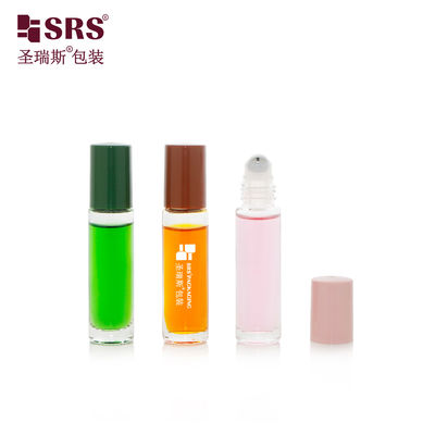 kopen BLPM-10ML Injection Custom Color Glass Roll-On PP Cap Geverfde Roller Steel Ball Flasje Voor Haar Essence Geur online manufacture
