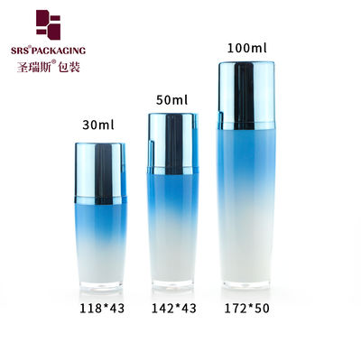 kopen SRS Groothandel gebruikt voor serum lege cosmetische acryl kleurrijke transparante cap cap lotion fles online manufacture