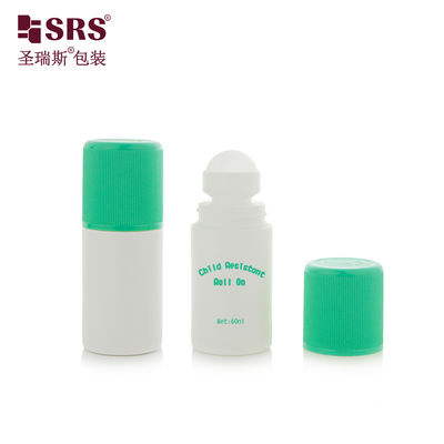 kopen RPPC1-60ML White Bottle With Green Injection Double End CRC Cap Ribbed For Deodorant Gel Pain Relief online manufacture