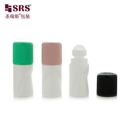 kopen RPPB1-50ML Unique Shape Empty Wholesale Customization Color Matte Riibbed CRC Child Resistant Cap Roll On Bottle For Antiperspirant online manufacture