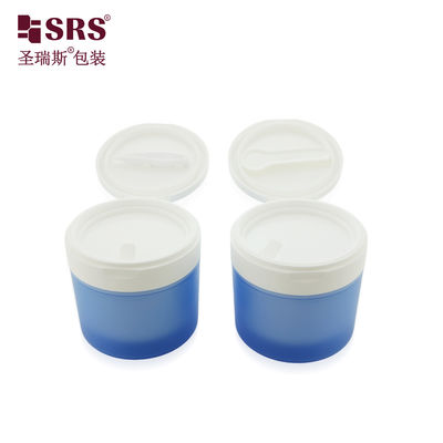 kopen SRS1 120g 150g Luxury Empty Toner Pads Plastic Double Wall PP PCR Jar With Flip Cap Tweezer and Spoon online manufacture