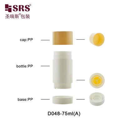 kopen D048 Eco-conscious Twist Up Cosmetic Stick Containers (15-90ml) Na consumptie gerecycled bodem geladen voor deodorants online manufacture