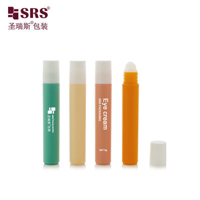 kopen RPP 8ml Injectie Opaque Kleur Plastic PP PCR Gerecycled Materiaal Ronde Roller Ball Fles Voor Acne Behandelingsgel online manufacture