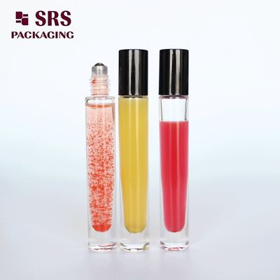 kopen 10 ml doorzichtige dikke wandglasrol metalen balfles lege luxe geur oliefles online manufacture