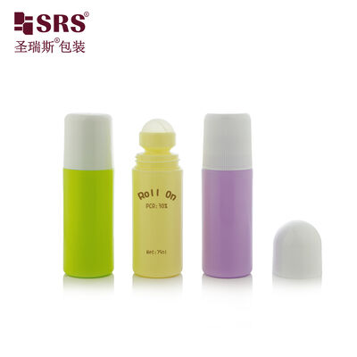 Kopen 75 ml PP PCR-rol op fles gerecycled plastic voor deodorant body massage olie verpakking online manufacture