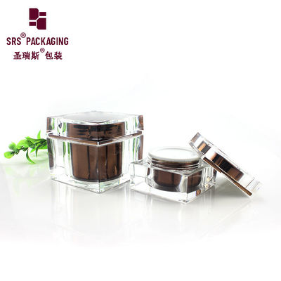 kopen 15g 50g 80g vierkante vorm cosmetische acryl gezichtsverzorging fancy crème pot online manufacture