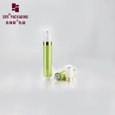 kopen metalen groene glanzende plastic luchtloze oogcrème cosmetica 10 ml rol op fles online manufacture