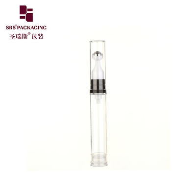 kopen doorzichtige witte duurzame plastic mini reisgrootte oogcrème rol 5 ml luchtloze fles online manufacture