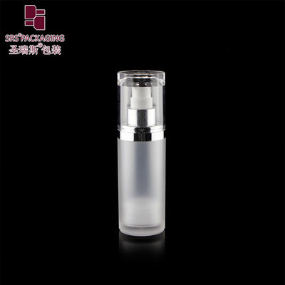 kopen 15 ml 30 ml 50 ml ronde vorm aangepaste kleur acryl lotion luchtloze fles online manufacture
