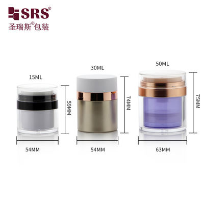 kopen 15 ml 30 ml 50 ml luchtloze vervangbare acryl cosmetische crème pot online manufacture