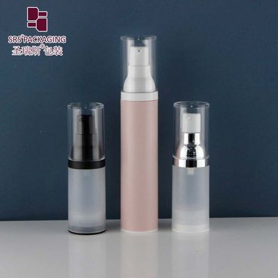 kopen 15 ml 30 ml 50 ml lege PP Plastic Translucent Recyclable Foundation luchtloze Plastic Pump Flasjes online manufacture